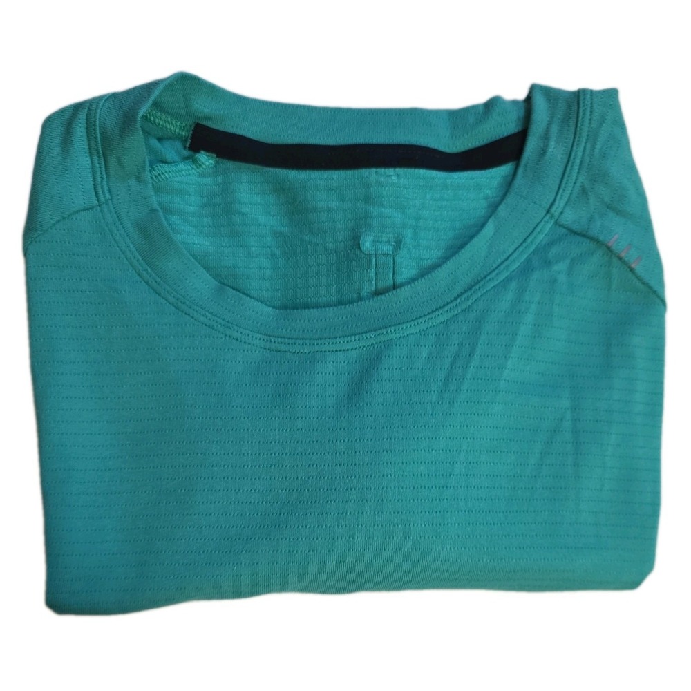 Lululemon Drysense Train Mens M-Teal Green Better Tee-Each Day Short Sleeve Tee